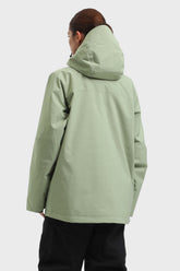 Women's Olive Green Multifunctional Waterproof Insulated Snow Jacket